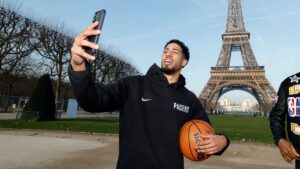 Read more about the article Pacers’ Tyrese Haliburton set to play again in Paris, where he won Olympic gold last summer